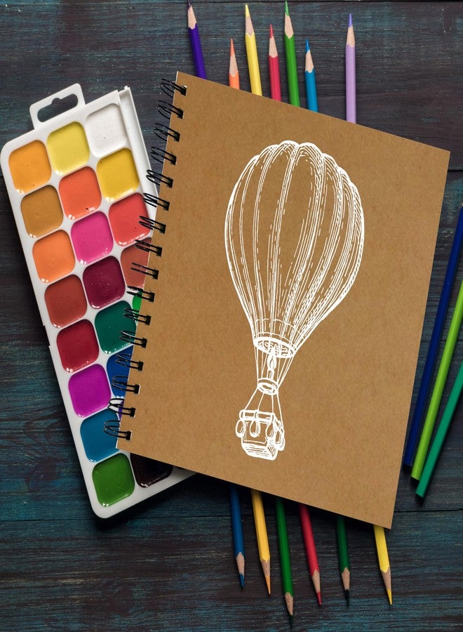 PaperO Millboard Sketchbook - 6 Inch | 300 GSM Premium Sheets | 15 Pages | Metal Wire-O Bound | Ideal for Sketching, Drawing & Mixed Media Art | Design 2 - Image 5